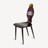 FORNASETTI Chair Lux Gstaad Purple/Yellow/Black M28Y501FOR21VIO