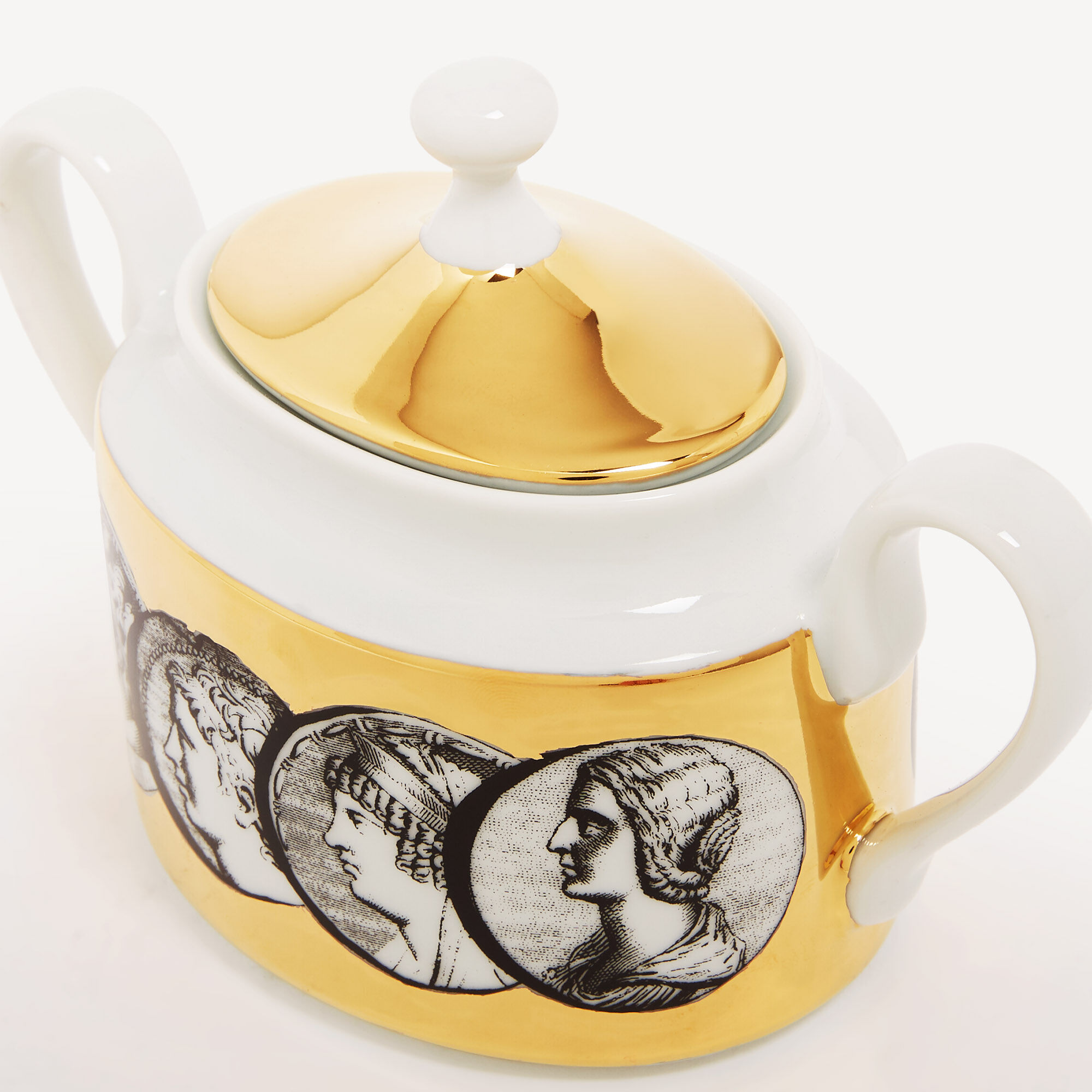 Fornasetti Cammei porcelain tea cup - Gold