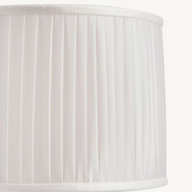 Shop Fornasetti Cylindrical Lampshade In Pleated Fabric In White